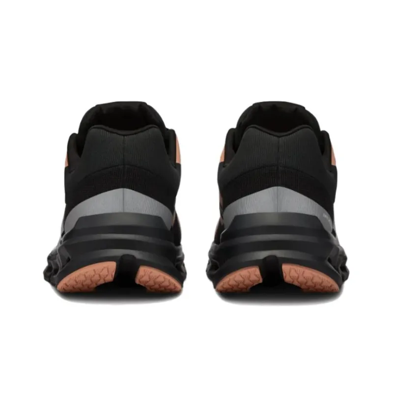 On Cloudrunner Cushioned Anti Slip Wear Resistant And Water Resistant Low Top Running Shoes Women's Black-4