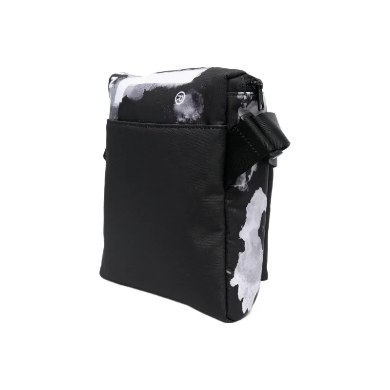 DIESEL Polyester Messenger Bag Crossbody Bag Shoulder Bag Men's Black-1