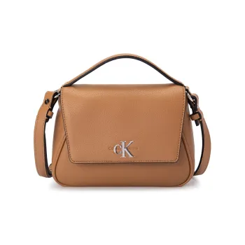 CALVIN KLEIN Artificial Leather Shoulder Bag, Crossbody Bag, Handbag Women's Brown