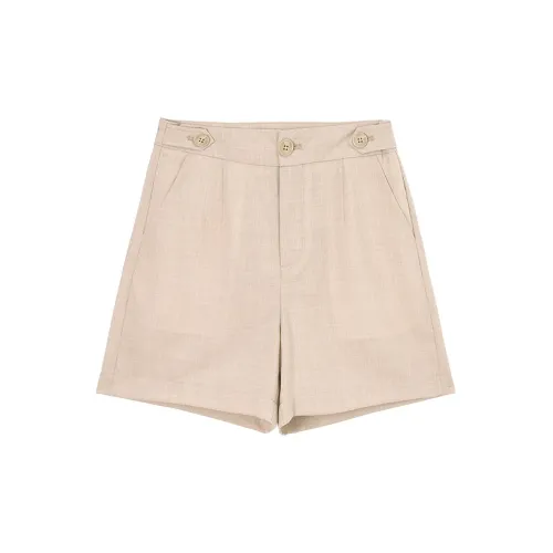 HIPPIEMISS Casual Shorts Women's Oatmeal