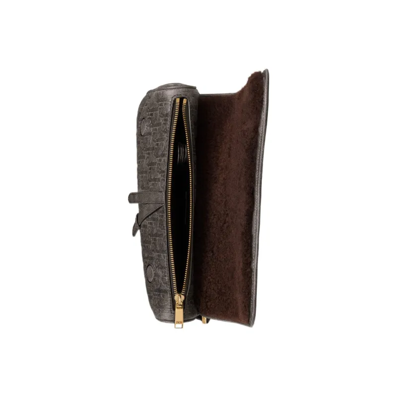 DIOR Saddle Calfskin Saddle Bag Shoulder Bag Crossbody Bag Men's Brown-2