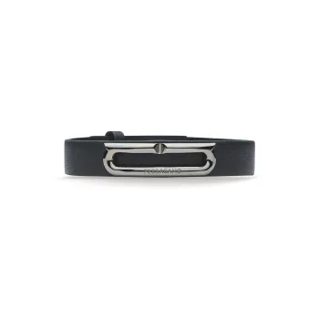 Ferragamo Gancini plaque Leather Bracelet