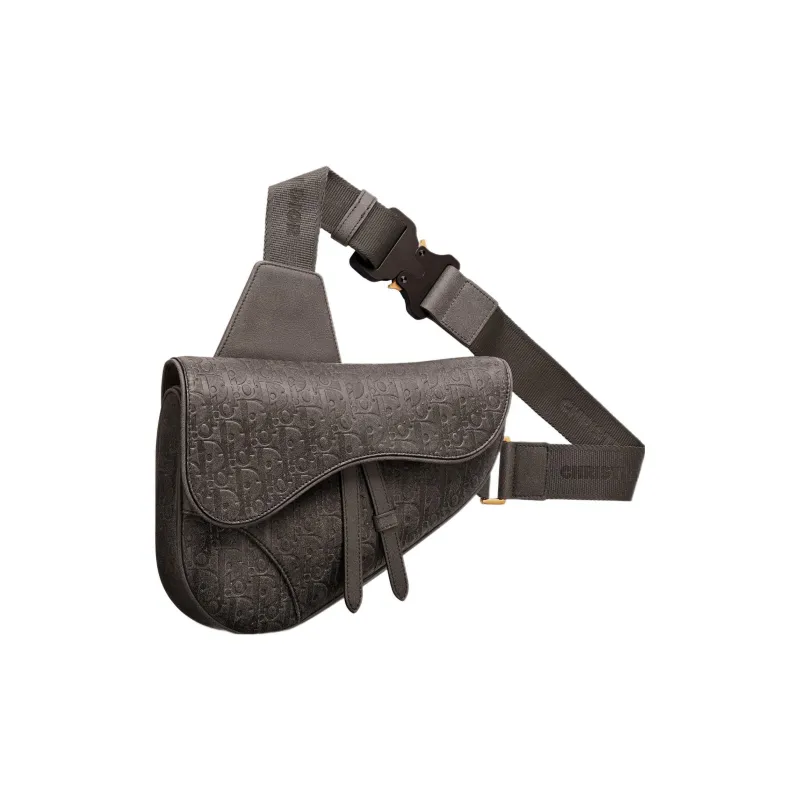 DIOR Saddle Calfskin Saddle Bag Shoulder Bag Crossbody Bag Men's Brown-3