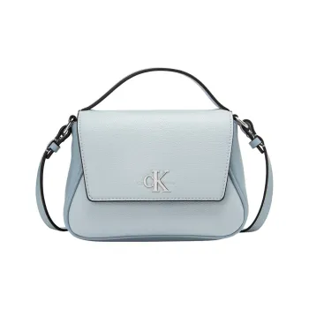 CALVIN KLEIN PU Crossbody Handbag Women's Light Blue