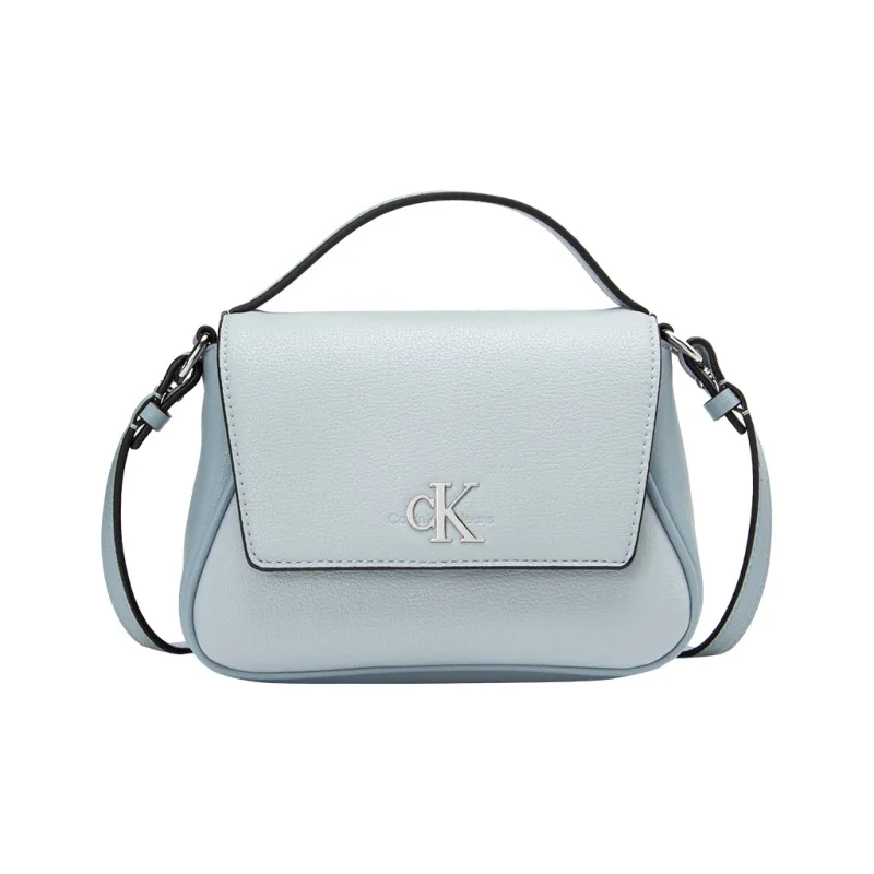 CALVIN KLEIN PU Crossbody Handbag Women's Light Blue-0