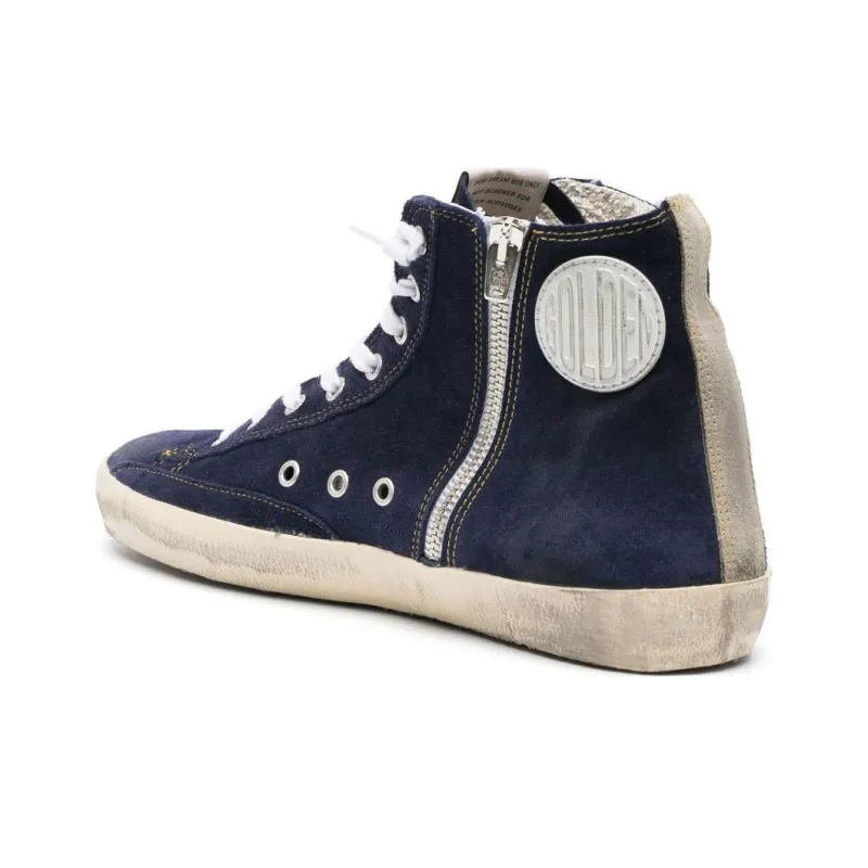 Golden Goose Francy High-top Suede Sneakers-4