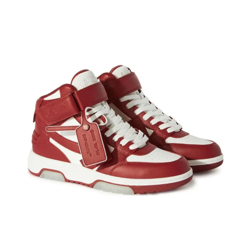 OFF WHITE Out Of Office Ooo Mid White Red Women's-2