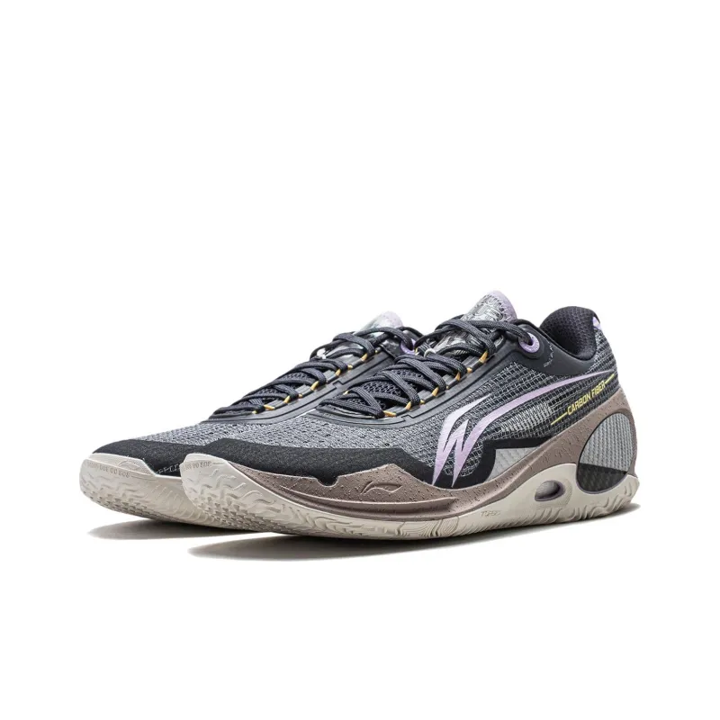 LiNing Wade 808 3 Ultra Anti Slip Wear Resistant Low Top Basketball Shoes Men's Black Purple-2