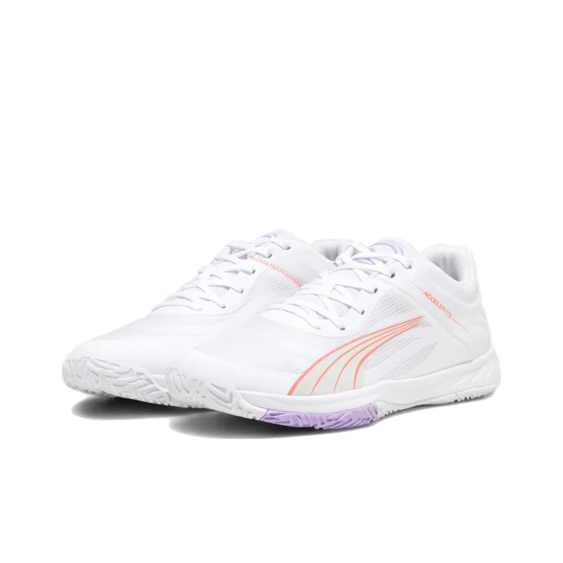 Puma Women's Accelerate Turbo Court 'White Fire Orchid Violet'-2