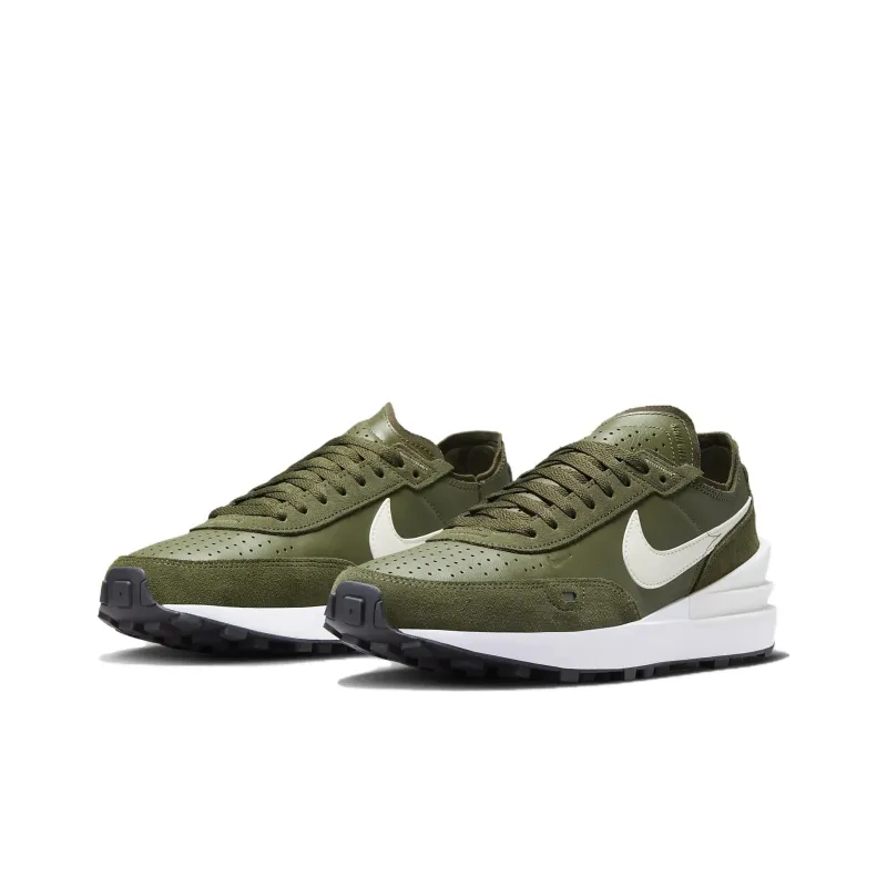Nike Waffle One Leather 'Medium Olive'-2