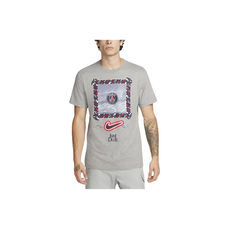 Nike T Shirts Men Dark Gray-1