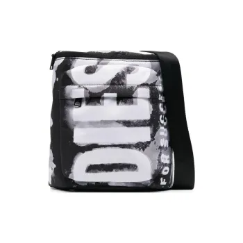 DIESEL Polyester Messenger Bag Crossbody Bag Shoulder Bag Men's Black