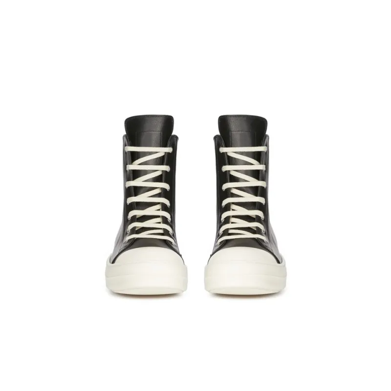 RICK OWENS/RO LUXOR Abrasion Resistant High Top Skateboard Shoes Women's Black-2