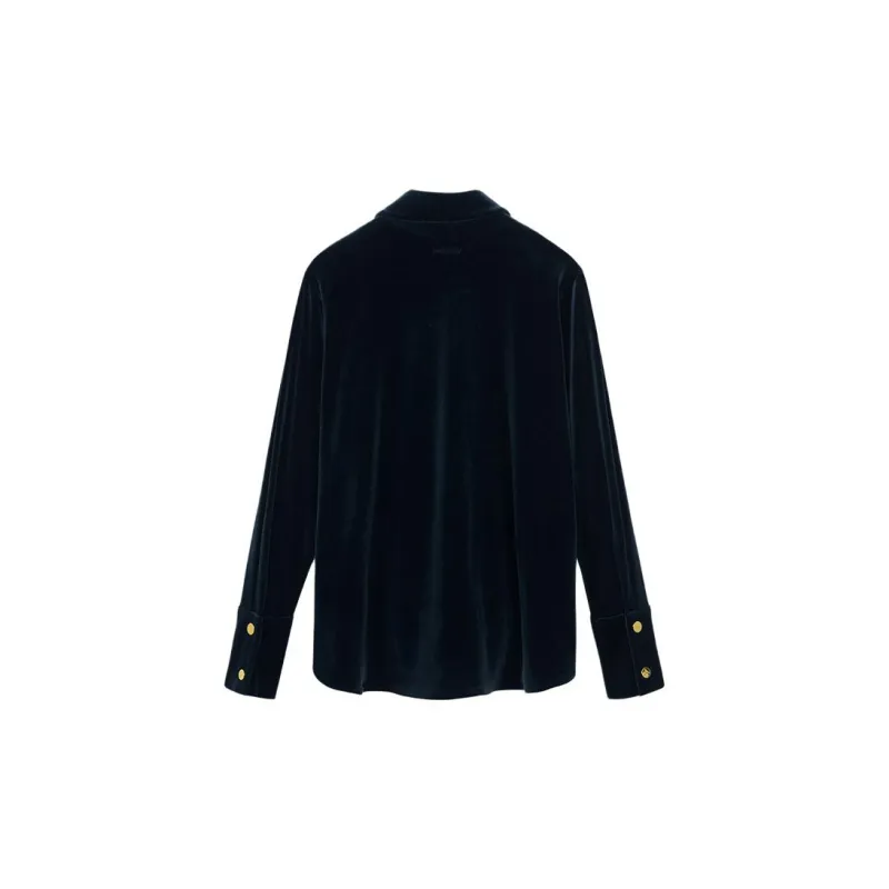 LI NING 1990 Classic Collection Shirts Women's Deep Mysterious Blue-1