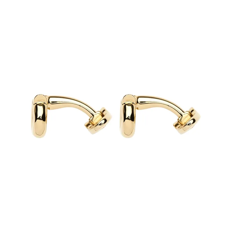 Ferragamo Gancini plaque Logo engraved Cufflinks-1