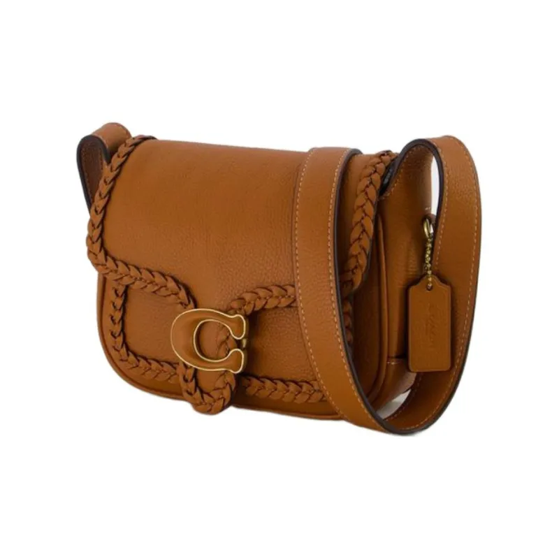 COACH Tabby Calfskin Messenger Bag Shoulder Bag Crossbody Bag Small Size Women's Brown-1