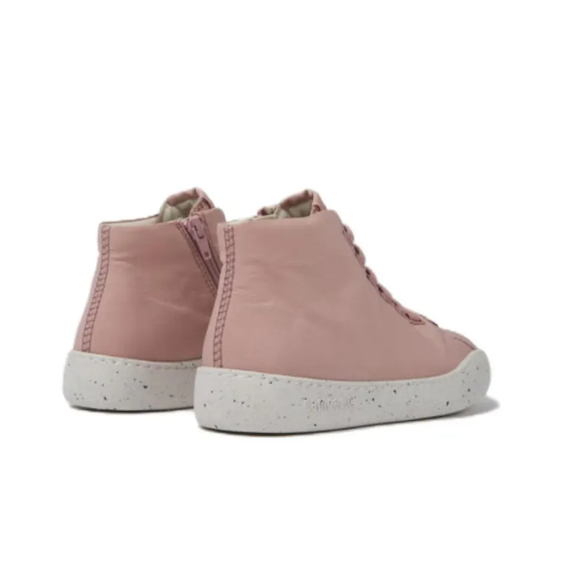 CAMPER Peu Touring Slip-Resistant Impact Resistance Mid-Top Skateboard Shoes Women's Pink White-2
