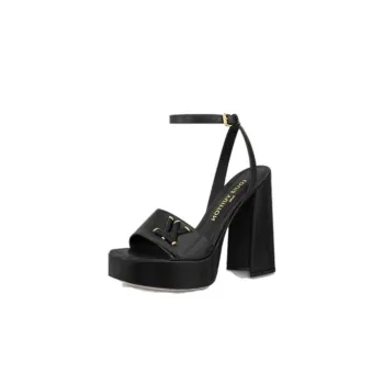 LOUIS VUITTON Shake Strap Sandals Women's Black