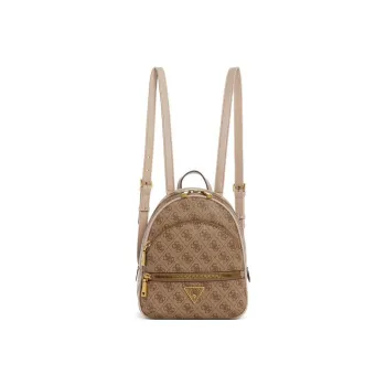 GUESS Artificial Leather Backpack Regular Women's Khaki