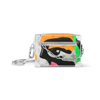 LOUIS VUITTON Mini Soft Trunk White Multicolor