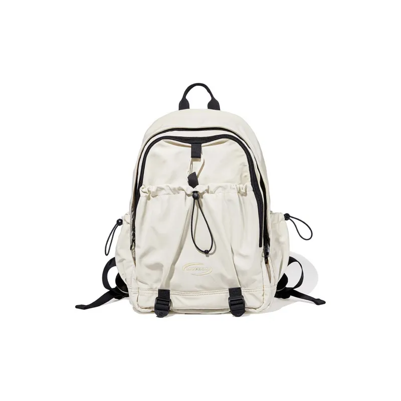 LIVEBOX EN DIRECT Nylon Laptop Bag Backpack Tubas Women's Pink/Ecru-2