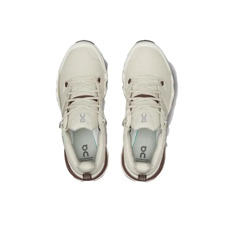 On Running Cloundwander Waterproof Sand Ivory Women's-3