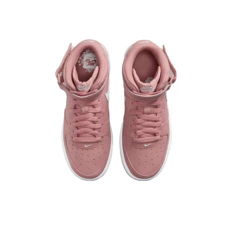 Nike Air Force 1 Mid LE Red Stardust White GS-3