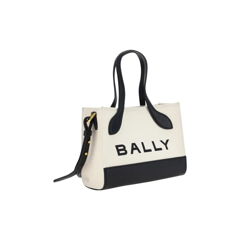 BALLY Fabric Tote Bag Shopping Bag Handbag Shoulder Bag Crossbody Bag Regular Women's White-2