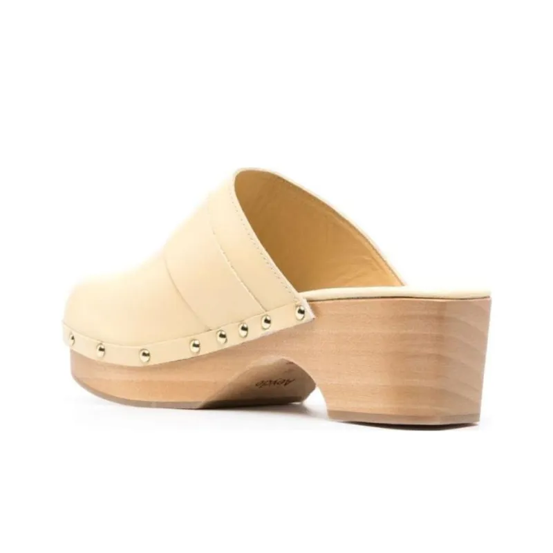 Aeyde Bibi 60mm Leather Wooden Mules Women's-2