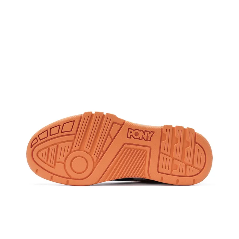 PONY Reverse Anti Slip Wear Resistant Low Top Skateboard Shoes Unisex Orange Green-4