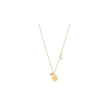 LOUIS VUITTON Vivienne Necklaces Women's Gold