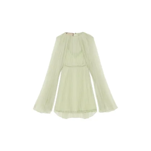 GUCCI Long-Sleeved Dresses Women's Light Green