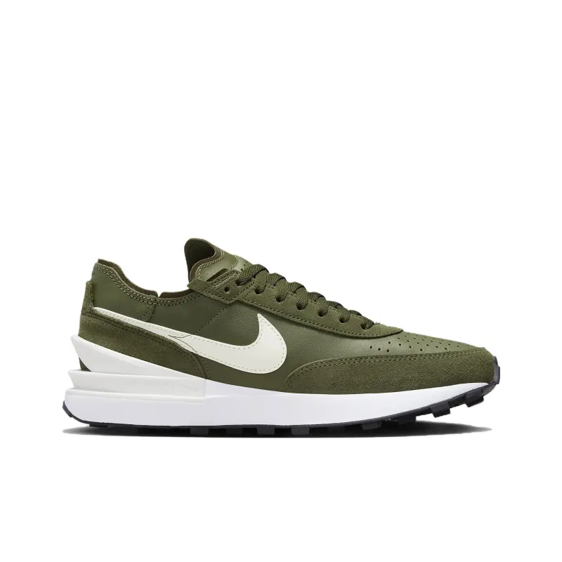 Nike Waffle One Leather 'Medium Olive'-1