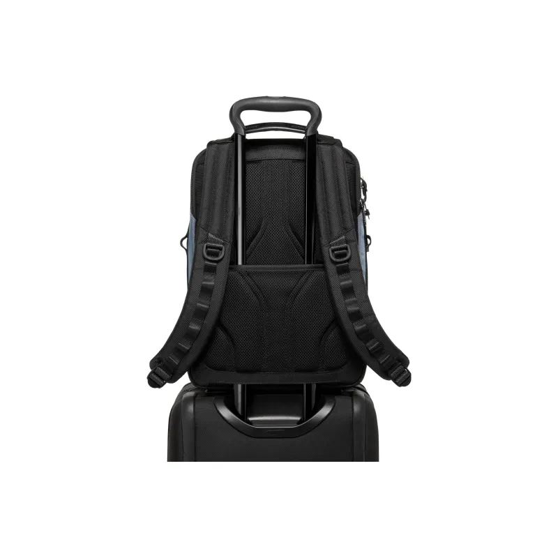 TUMI Nylon Backpack Regular Men's Black & Blue-5