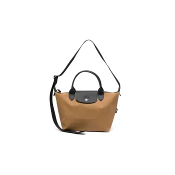 LONGCHAMP Le Pliage Energy Calfskin Dumpling Bag Shoulder Bag Crossbody Bag Handbag Small Size Women's Caramel Brown