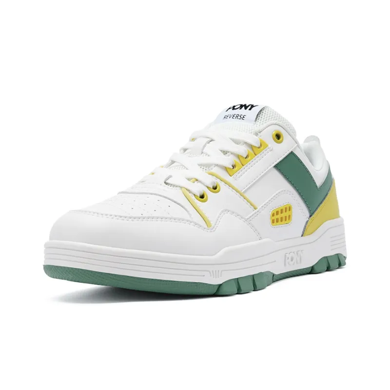 PONY Reverse Low Top Skateboard Shoes Unisex Green-1