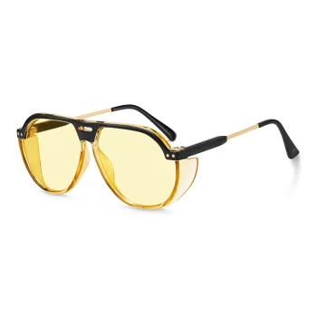 MUYKUY Injection Molding Irregular Shape Sunglasses Unisex