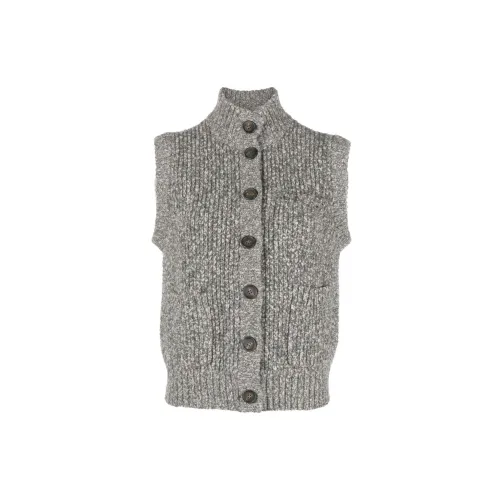 Brunello Cucinelli Vests Women's Gray