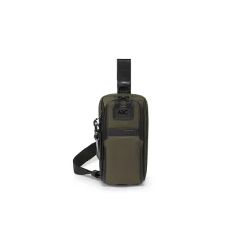TUMI Nylon Fanny Pack Chest Bag Shoulder Bag Men's Olive Green
