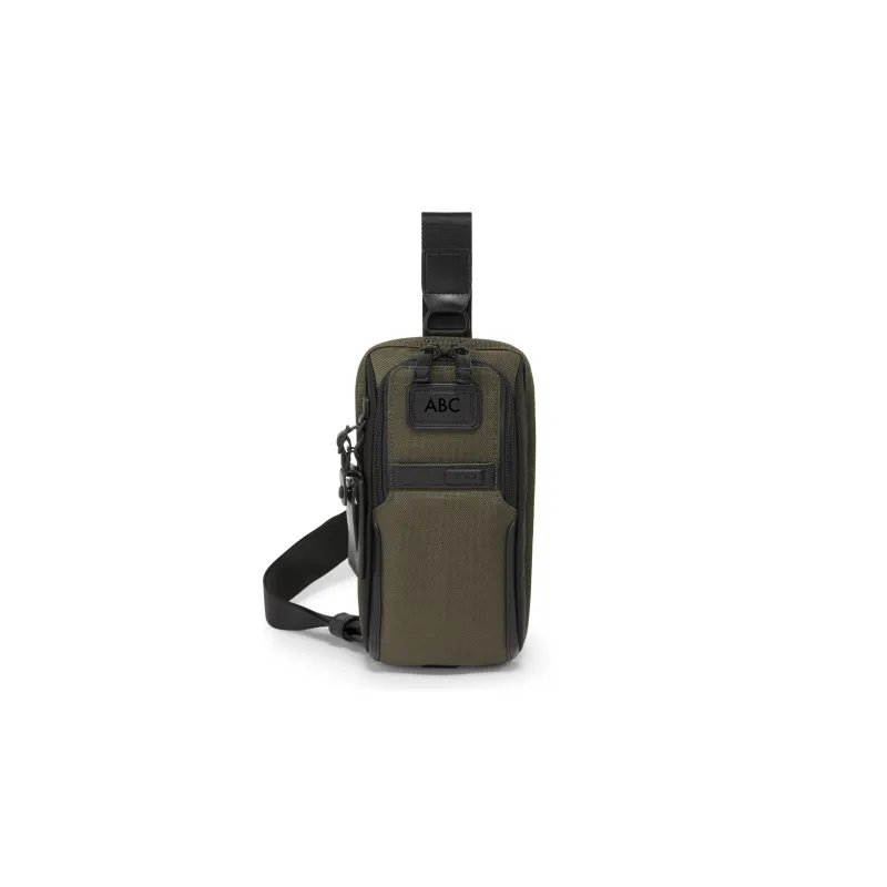 TUMI Nylon Fanny Pack Chest Bag Shoulder Bag Men's Olive Green-0