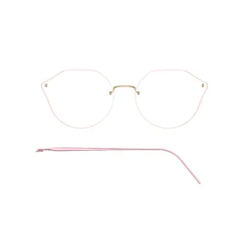 LINDBERG Titanium Irregular Shape Eyeglass Frames Women's Pink