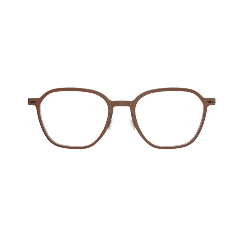 LINDBERG Plate Frame Titanium Irregular Shape Eyeglass Frames Unisex Black-0