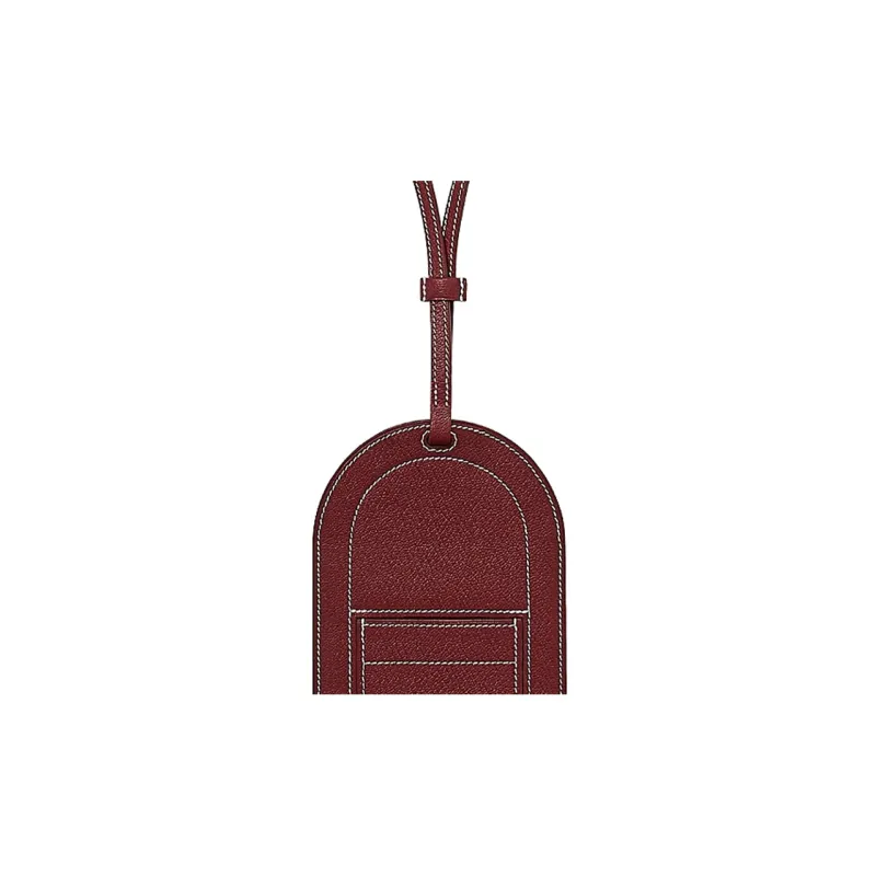 HERMES In The Loop Goatskin Cell Phone Pouch Pig Nose Small Size Women's Hermes Red-1