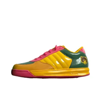 Kanye x Reebok Slip Resistant Low Top Skateboard Shoes Men's Yellow