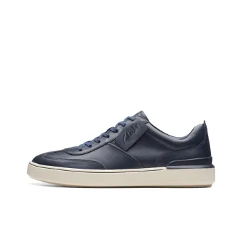 Clarks Low Top Skateboard Shoes Men's Marine Blue