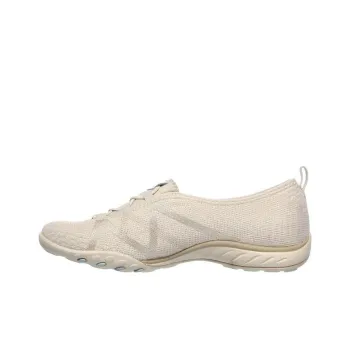 Skechers Breathe-Easy -A Look Slip-Resistant Breathable Lightweight Low-Top Casual Shoes Women's Ecru