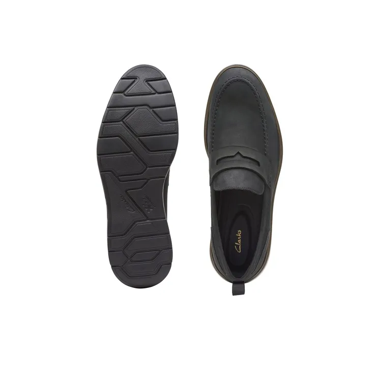 Clarks Chatri Series Loafers Men's Black-2