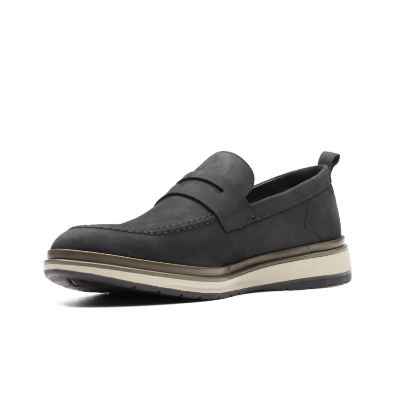 Clarks Chatri Series Loafers Men's Black-1