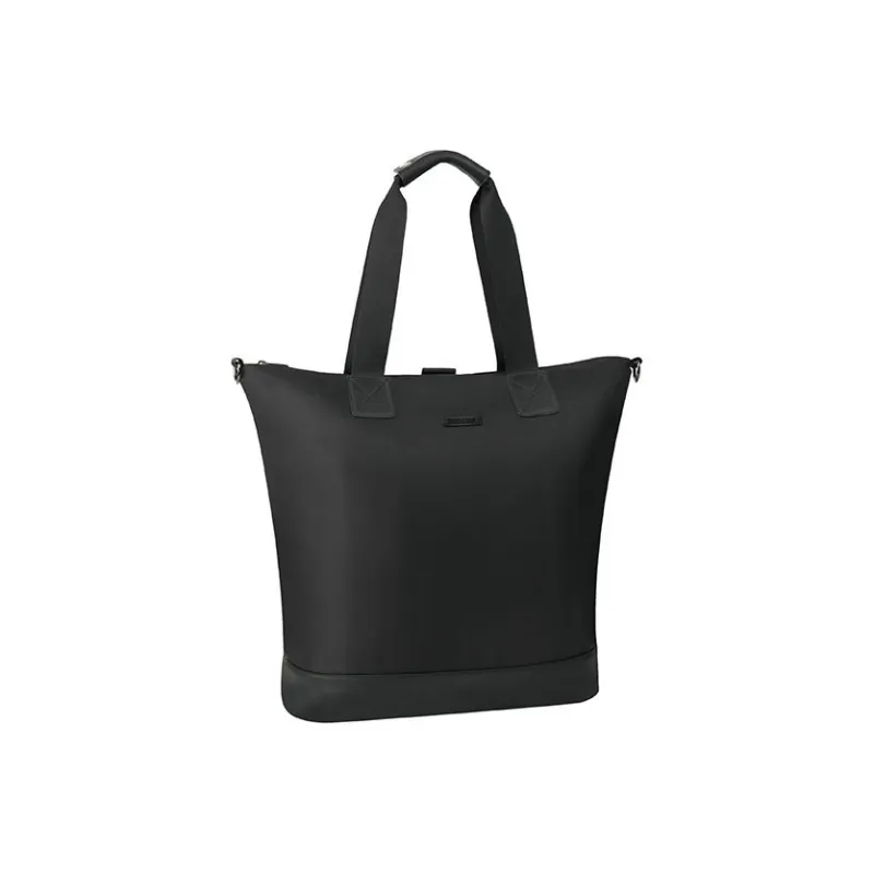 SUBURBIA Nylon Fabric One Shoulder Handbag Large Size Unisex Black-1