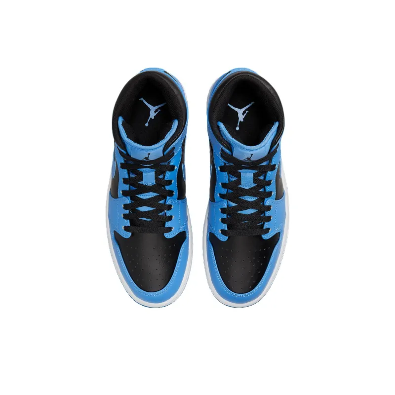 Jordan 1 Mid University Blue Black-3